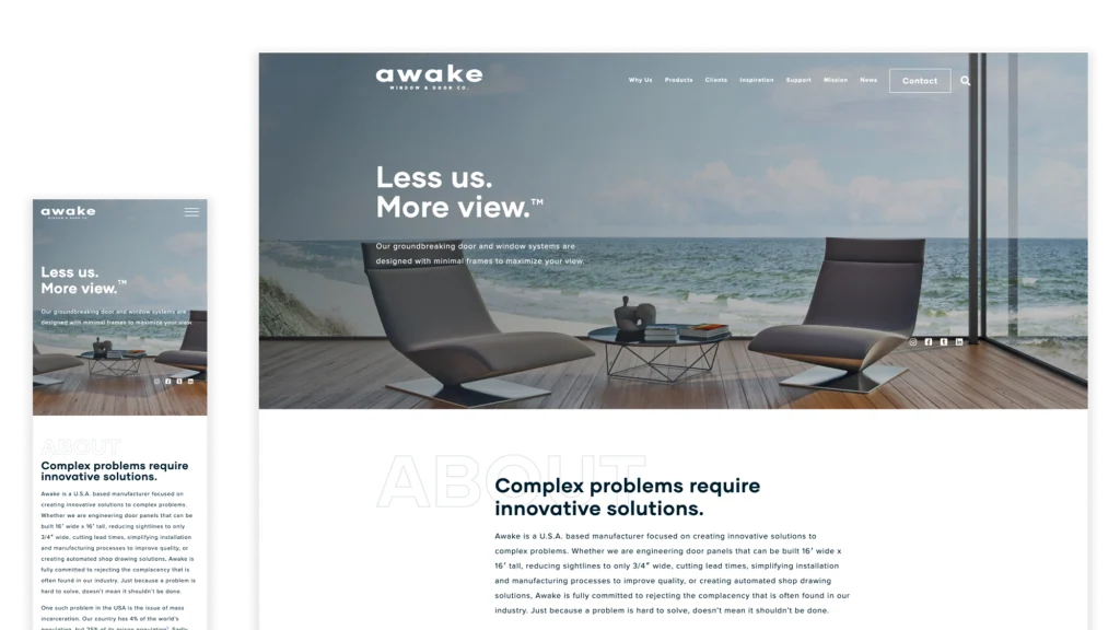 Awake Window & Door - Website Design Company in Tempe, AZ