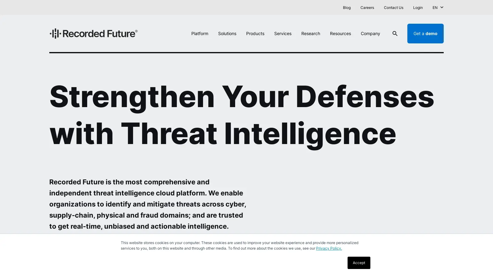 Recorded Future: Threat Intelligence Cloud Software