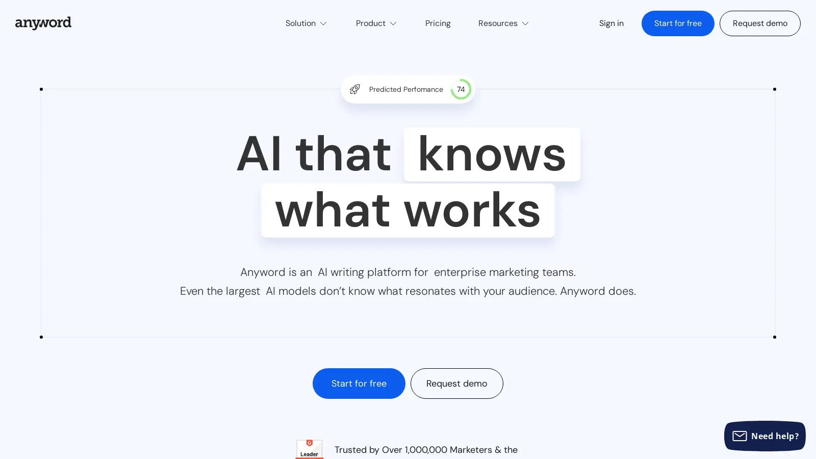 Anyword: AI Writing Tool for Marketing Teams