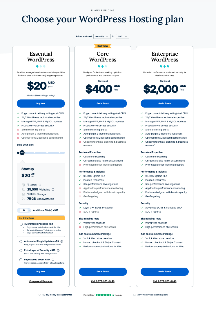 best saas pricing pages